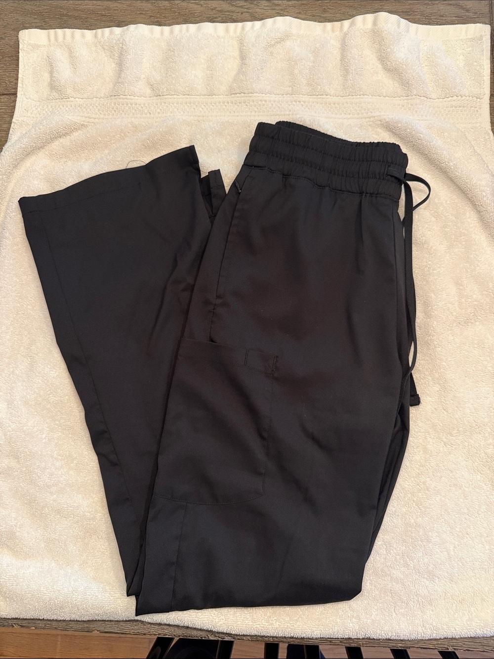 Womens black wink scrub pants